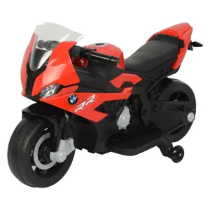 mamido Dětská elektrická motorka BMW S1000RR černo-červená