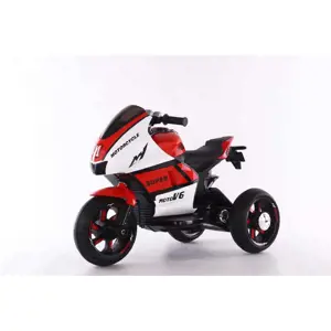 mamido Dětská elektrická motorka MotoV6 červená
