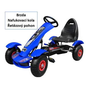 Produkt mamido Dětská šlapací motokára formule 01 modrá