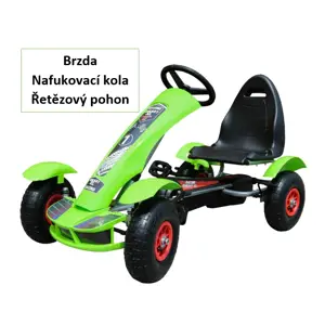 Produkt mamido Dětská šlapací motokára formule 01 zelená