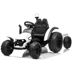Produkt mamido Dětský elektrický traktor s vlečkou Truck bílý