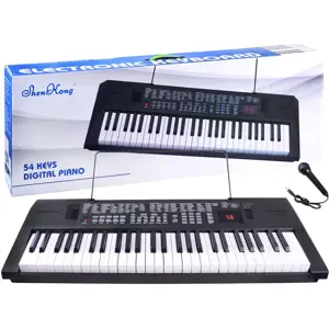 Produkt mamido Dětský keyboard s Mikrofonem 54 kláves černý