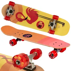 Produkt mamido Dřevěný skateboard ReDo Plameňák