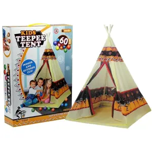 Produkt mamido Indiánský Teepee stan s 60 míčky 155 cm