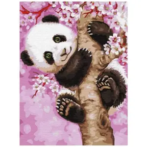 mamido Malování podle čísel Panda 40x50 cm