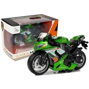 mamido Sportovní motorka 1:14 zelená