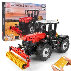 mamido Stavebnice traktor na dálkové ovládání 2716 dílů červený RC