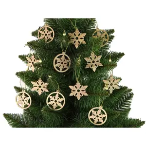 Produkt mamido Vánoční dřevěné ozdoby na stromeček