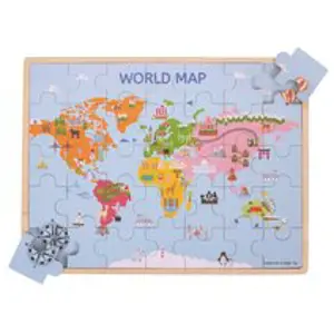 Produkt Bigjigs Toys Dřevěná puzzle mapa světa
