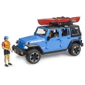 Produkt BRUDER 2529 Jeep Wrangler Rubicon s kajakem a figurkou