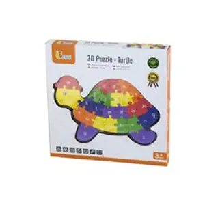 Viga 3D Puzzle - Želva s písmenky