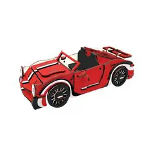 Produkt Woodcraft Dřevěné 3D puzzle Červený kabriolet
