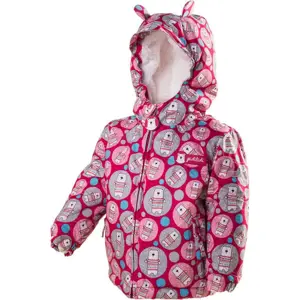 bunda zimní s kožíškem, Pidilidi, PD1035-03, růžová - 80 | 1rok