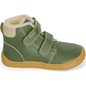 Chlapecké zimní boty Barefoot DENY KHAKI, Protetika, zelená - 35