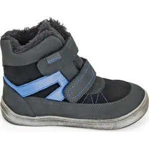 Chlapecké zimní boty Barefoot RODRIGO BLACK, Protetika, černá - 30