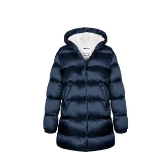 Kabát dívčí nylonový Puffa podšitý microfleecem, Minoti, 12COAT 1, modrá - 98/104 | 3/4let