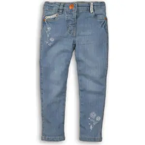 Kalhoty dívčí džínové s elastenem, Minoti, Secret 9, modrá - 92/98 | 2/3let
