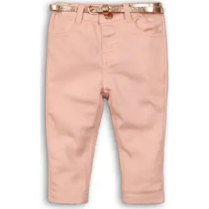 Kalhoty dívčí elastické s páskem, Minoti, ODYSSEY 6, růžová - 98/104 | 3/4let