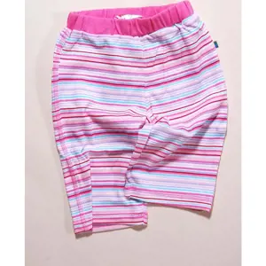 Kalhoty kojenecké s úpletem, PD179, růžová - 74 | 9m