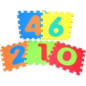 Měkké puzzle bloky číslice, WIKY, W118620