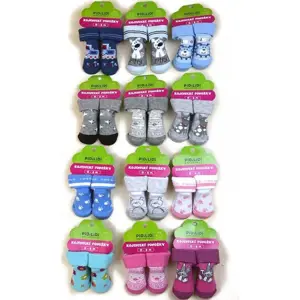 Produkt ponožky kojenecké na kartě (0 až 6m), Pidilidi, PD112, mix - 0-6m | 0-6m