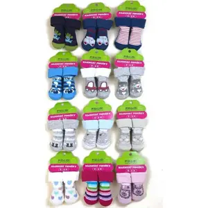 Produkt ponožky kojenecké na kartě (0 až 6m), Pidilidi, PD113, mix - 0-6m | 0-6m