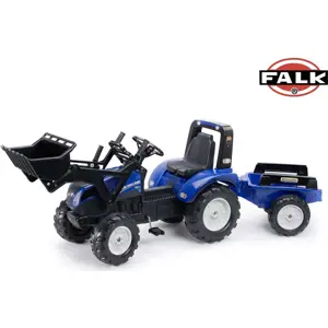 Produkt Šlapací traktor 3090M New Holland T8 s nakladačem a vlečkou, Falk, W014097