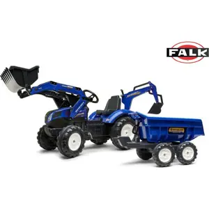 Produkt Traktor šlapací New Holland T8 s nakladačem, rypadlem a maxi vleč, Falk, W012723
