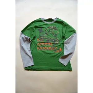 tričko chlapecké s dlouhým rukávem, Wendee, ozfb101639-2, zelená - 152 | 12let